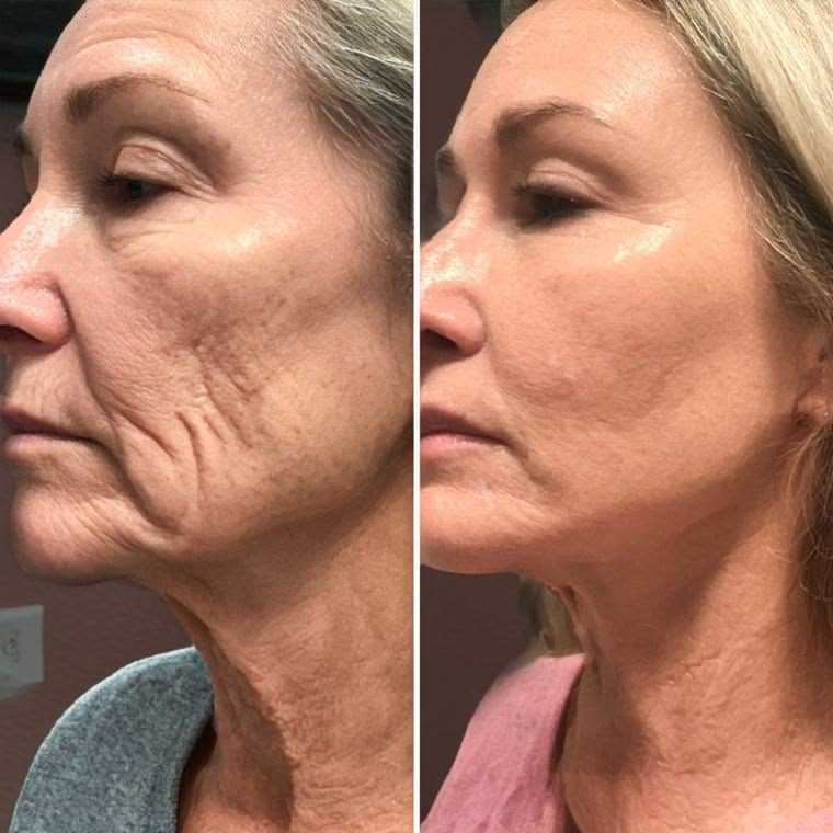 Blushiq before and after